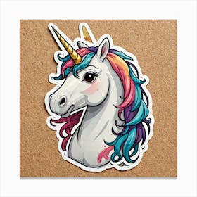 Sticker Of Unicorn 131839646 Canvas Print