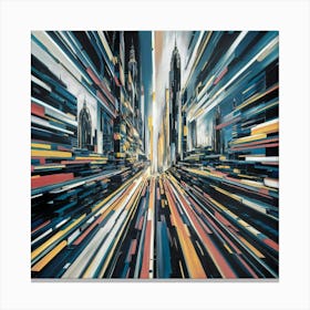 City At Night Canvas Print