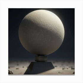 Sphere On A Pedestal Canvas Print