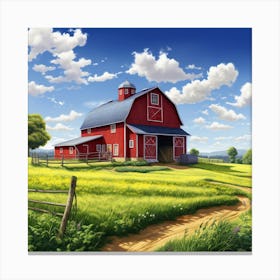 Big Red Barn 1 Canvas Print