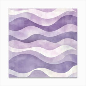 Purple Wavy Pattern Canvas Print