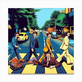 Beatles Story, pop art 2 Canvas Print