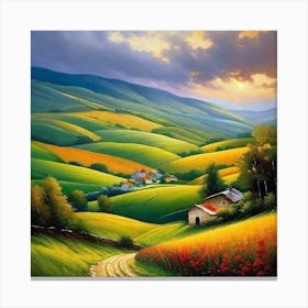 Tuscan Countryside 1 Canvas Print