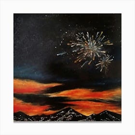 Fireworks In The Sky 1 Canvas Print