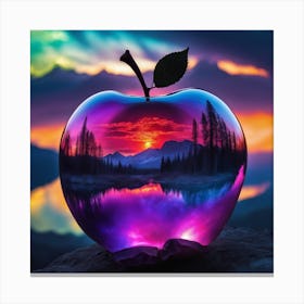 Apple At Sunset Canvas Print