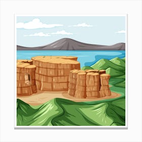 Ruins Of An Ancient City Canvas Print