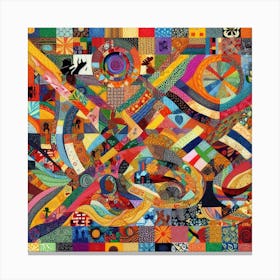 Quilted Art, Inspired by Faith Ringgold Canvas Print