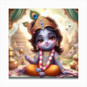 Lord Krishna 4 Canvas Print