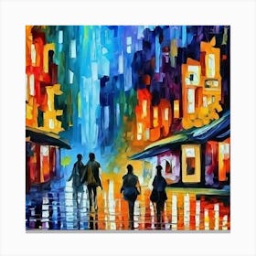 Night In The City Canvas Print