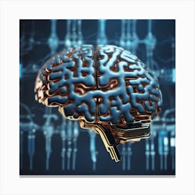 Artificial Intelligence Brain 42 Canvas Print