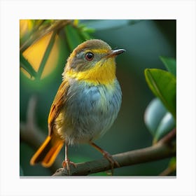 Yellow-Fronted Robin Canvas Print