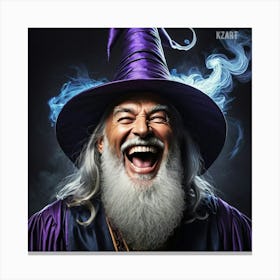 Wizard Laughing Canvas Print