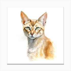 Chausie Cat Portrait Canvas Print