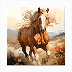 Equestrian Enchantment Dreams Of The Open Range Canvas Print