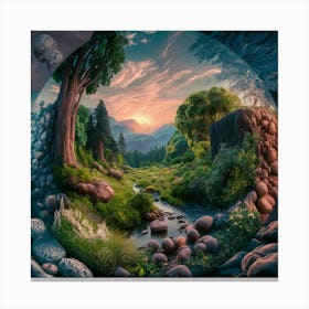 Explore The Intricate Details Of The Natural Wo (1) Canvas Print