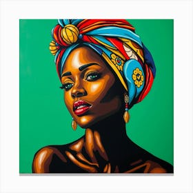 Afro-American Woman Canvas Print