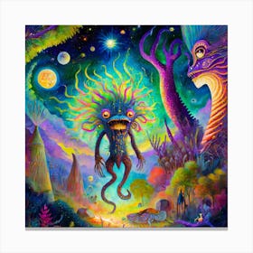 Alien Monster Canvas Print