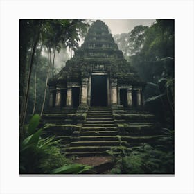 Temple In The Jungle Canvas Print