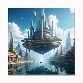 Floating City Canvas Print