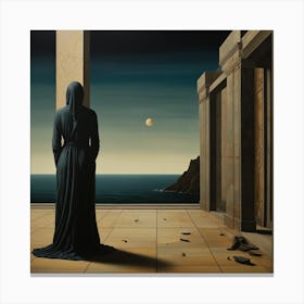 'The Woman In Black' Canvas Print