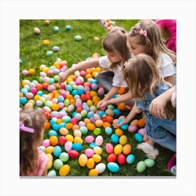 Easter Egg Hunt 3 Canvas Print