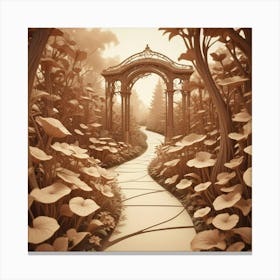 Path In The Forest Canvas Print