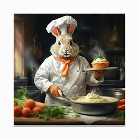 Chef Bunny 3 Canvas Print