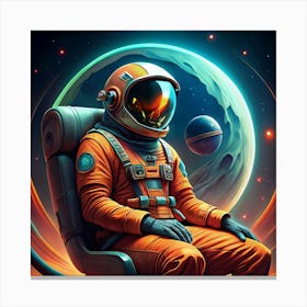 Astronaut In Space 13 Canvas Print