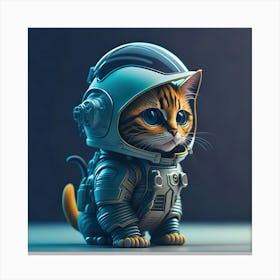 Cat Astronaut (19) Canvas Print