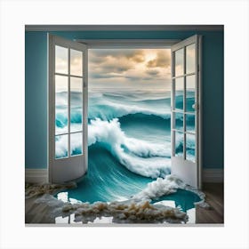 Open Door To The Ocean Canvas Print