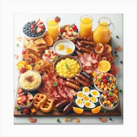 Breakfast Buffet 1 Canvas Print