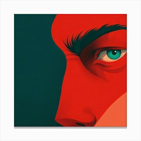 Man'S Face 3 Canvas Print