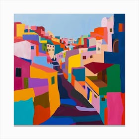 Abstract Travel Collection Lima Peru 2 Canvas Print