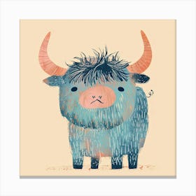 Charming Illustration Yak 3 Canvas Print