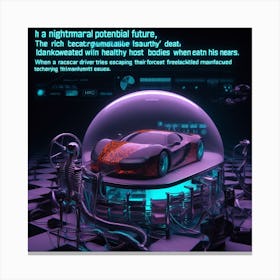 Futuristic Car 14 Canvas Print