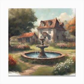 House In The Countryside Canvas Print