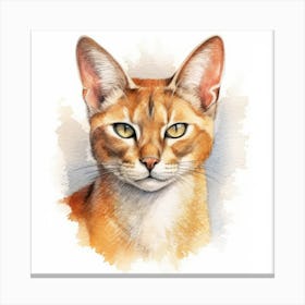 Chausie Cat Portrait 1 Canvas Print