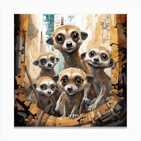 Meerkats Canvas Print
