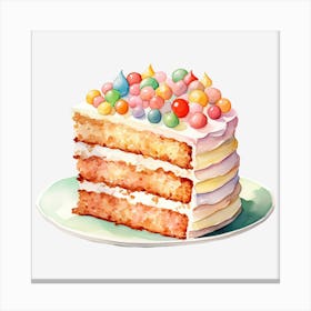 Birthday Cake Canvas Print