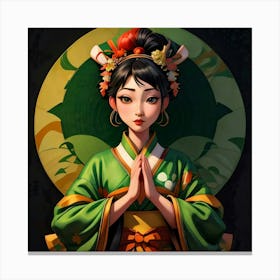 Japan Geisha Visual 41 Canvas Print