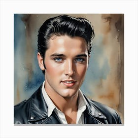 Forever the King Elvis Presley Canvas Print