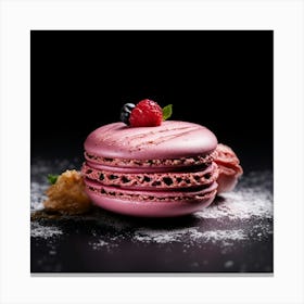 Pink Macarons Canvas Print