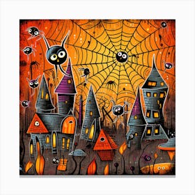 Halloween City Canvas Print