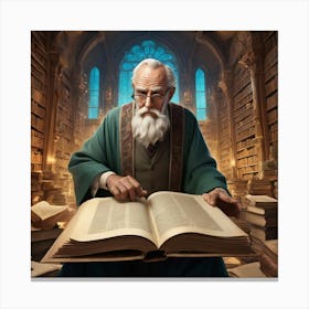 The Librarian 20 Canvas Print