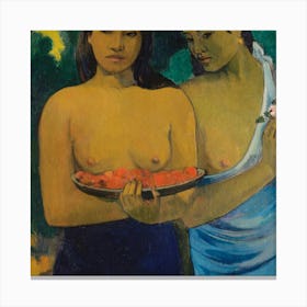 Paul Gauguin Two Tahitian Women Canvas Print