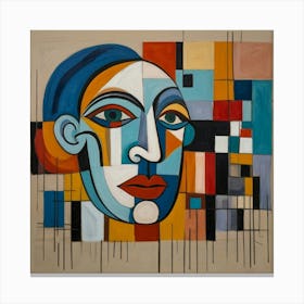 Abstract Portrait Of A Woman Canvas Print