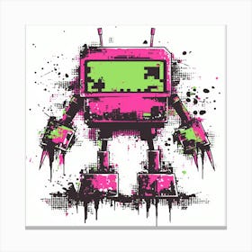 Design Retro 8 Bit Space Invader Canvas Print