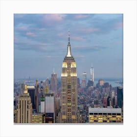 Empire State Building At Dusk Canvas Print