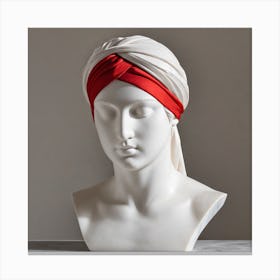 Red Turban Canvas Print