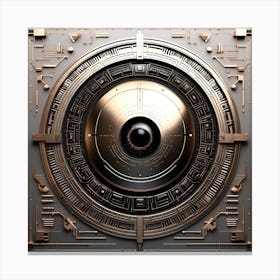 Futuristic Clock 2 Canvas Print